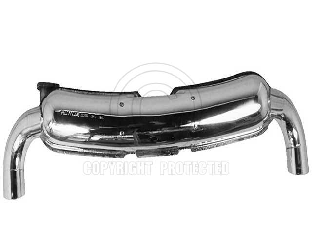Muffler (Sport) Polished Stainless Steel (84 mm Dual Tail Pipes) - Part # 101010155  - Price $1095.00
